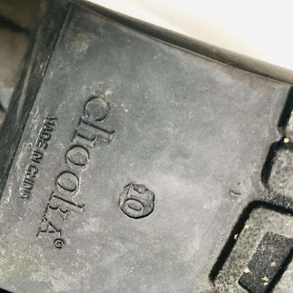 Chooka Black Chelsea Waterproof Rubber Rain Boots Size 10 - Picture 9 of 10